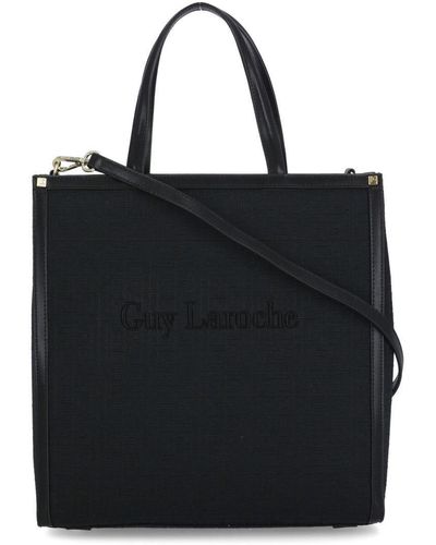 Silk crossbody bag Guy Laroche Navy in Silk - 21122416