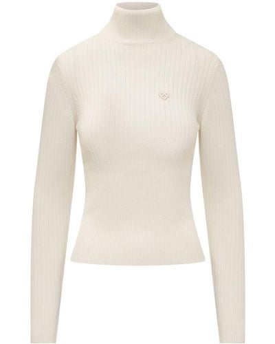 Casablancabrand Ribbed Sweater - White