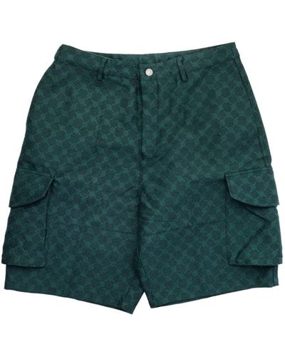 Daily Paper Benji Monogram Cargo Shorts - Green