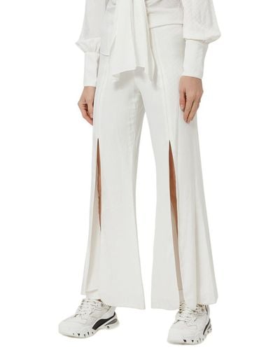 Alexis Sloane Trousers With Slits - White