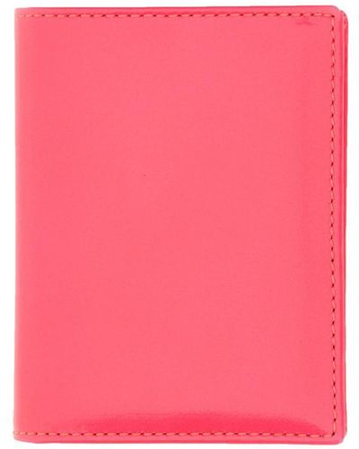 Comme des Garçons Colour-block Bi-fold Wallet - Pink