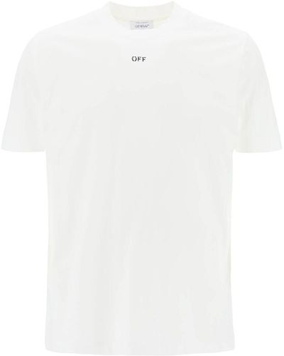 Off-White c/o Virgil Abloh Crew-neck T-shirt With Off Print - White