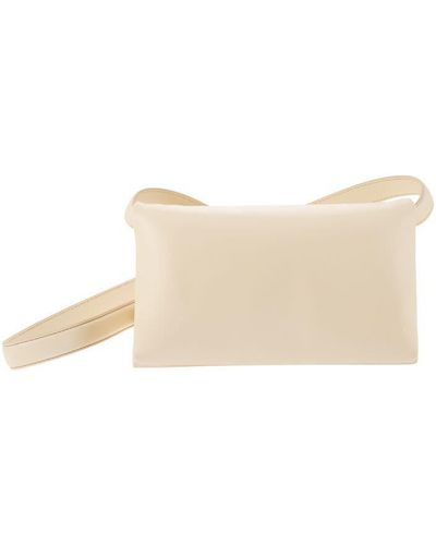 Marni Prisma - Padded Leather Bag - Natural