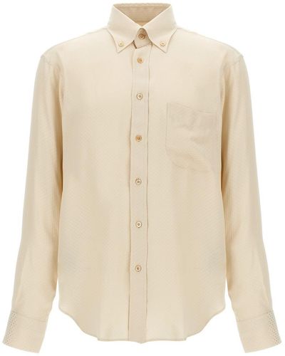 Tom Ford Polka Dot Shirt Shirt, Blouse - White