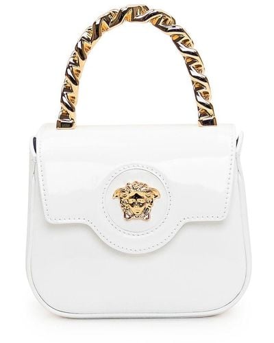 Versace La Medusa Mini Bag - White
