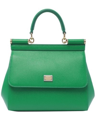 Dolce & Gabbana Medium Sicily Handbag - Green