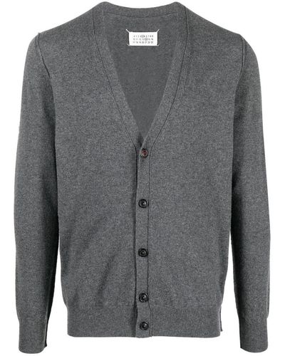 Maison Margiela Gray Distressed Cardigan