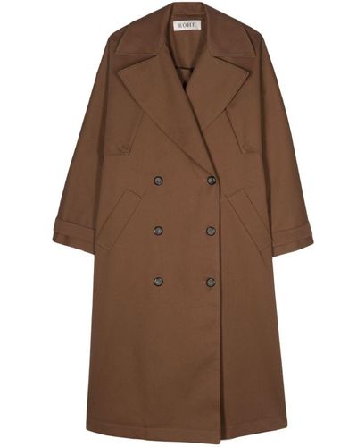 Rohe Double-layer Trench Coat Clothing - Brown
