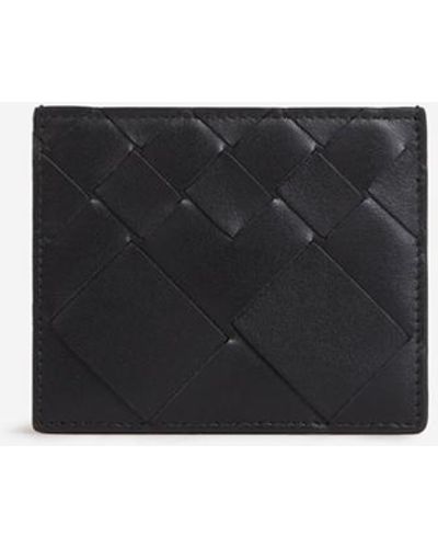 Bottega Veneta Intrecciato Leather Card Holder - White