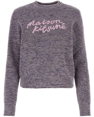 Maison Kitsuné Maison Kitsune Knitwear - Purple