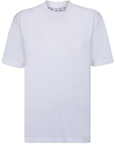 Off-White c/o Virgil Abloh Off- Diag Print Cotton T-Shirt - White
