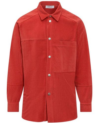 Ambush Velvet Shirt - Red