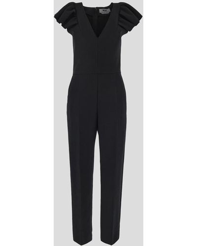 MSGM Volant Cuffs Jumpsuit - Black