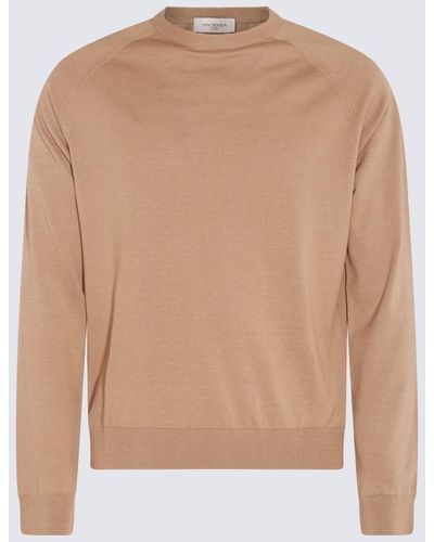Piacenza Cashmere Beige Cotton-silk Blend Sweater - Natural
