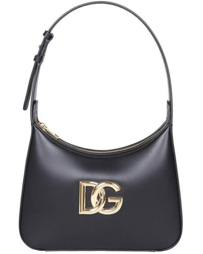 Dolce & Gabbana Leather Shoulder Bag - Blue