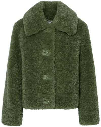 Stand Studio 'melina' Green Faux Fur Jacket