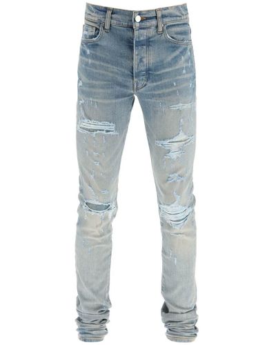 Amiri Trasher Jeans In Clay Indigo - Blue