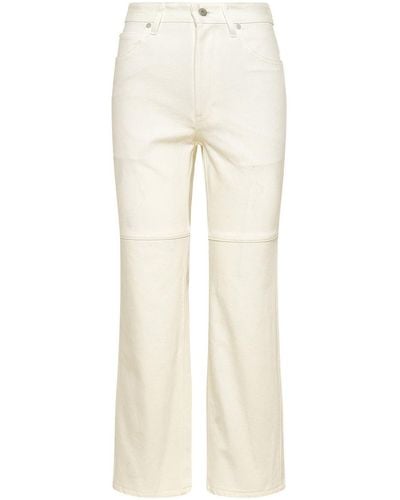 Jil Sander White Denim Jeans - Natural