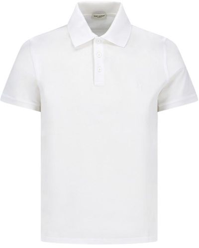 Saint Laurent T-shirts And Polos - White