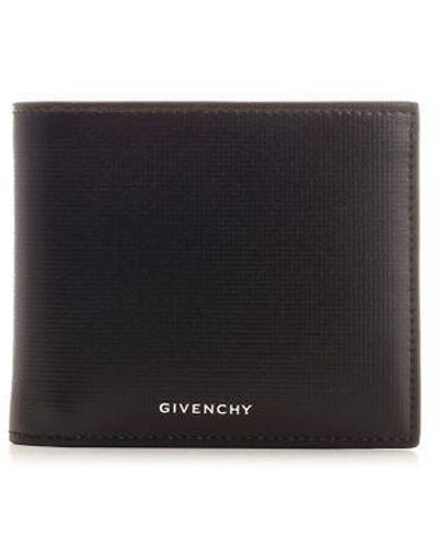 Givenchy Butter Soft Leather Bi Fold Wallet - Black