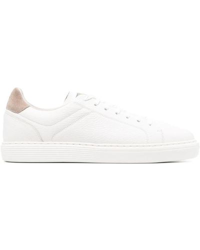 Brunello Cucinelli Sneakers With Inserts - White