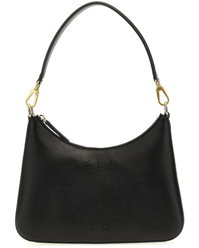 Stella McCartney Logo Shoulder Bags - Black