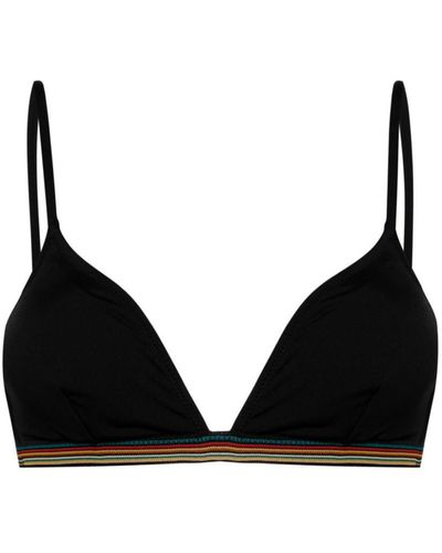 Paul Smith Signature Stripe Bikini Top - Black