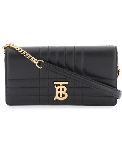 BURBERRY: Lola bag in quilted leather - Black  Burberry mini bag 8060836  online at