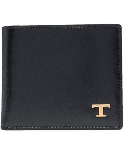 Tod's Logo-plaque Leather Wallet - Black