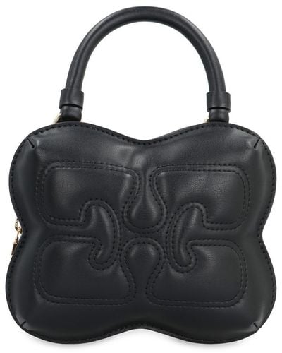 Ganni Butterfly Eco-Leather Small Bag - Black