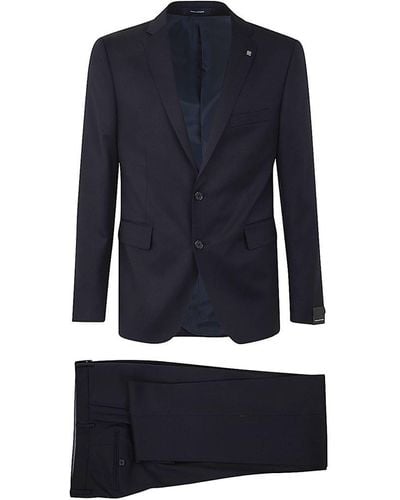 Tagliatore Elegant Trouser Suit - Blue