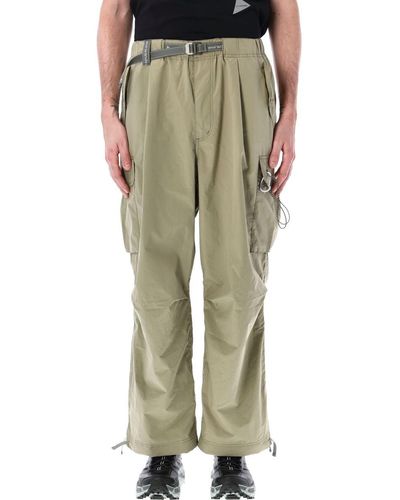 and wander Oversized Cargo Trousers - Green