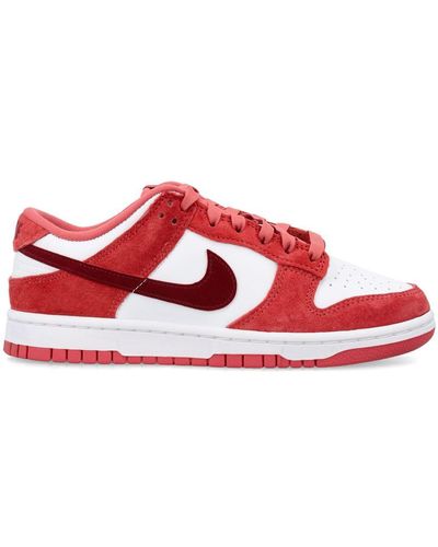 Nike Dunk Low Vday Sneakers - Red
