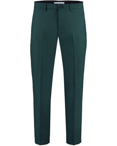 Department 5 Setter Wool Blend Trousers - Green
