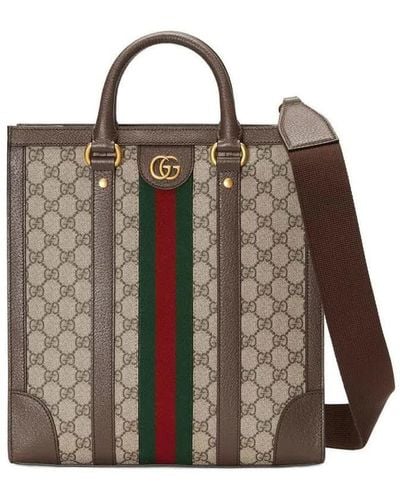 Gucci Tote With Shoulder Strap Bags - Brown