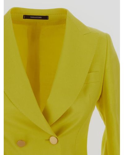 Tagliatore Coral Double-breasted Jacket - Yellow