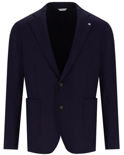 Manuel Ritz Blue Single Breasted Jacket