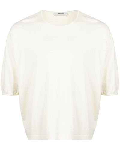 Lemaire T-shirt With Low Shoulder Sleeves - White