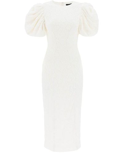 ROTATE BIRGER CHRISTENSEN Midi Lace Dress - White