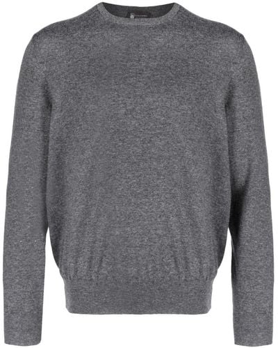 Colombo Cashmere Crewneck Sweater - Grey