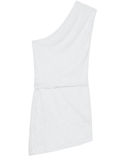 IRO Haidi One Shoulder Mini Dress - White