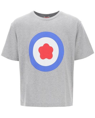 KENZO Oversized Target T-shirt - Gray