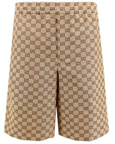 Gucci Bermuda Shorts - Natural