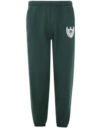Sporty & Rich Beverly Hills Embroidery Sweatpant Clothing - Green