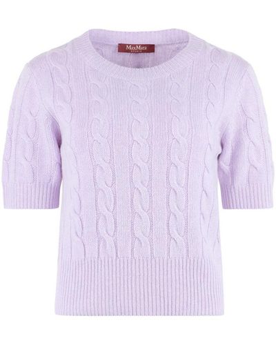 Max Mara Studio Cashmere Sweater - Purple