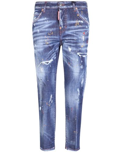 DSquared² Cropped Jeans - Blue