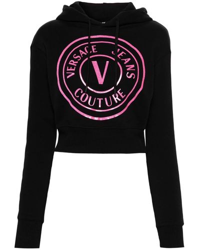 Versace Vembl Gummy Glitter Sweatshirts - Black