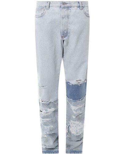 Heron Preston Light Cotton Jeans - Grey