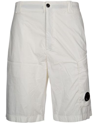 C.P. Company Shorts - White