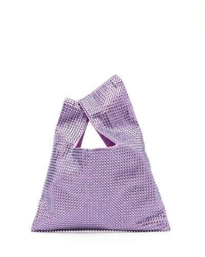 GIUSEPPE DI MORABITO Crystal Embellished Handbag - Purple